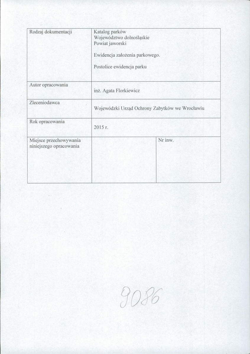 EP - Ewidencja parkowa, skan nr 2