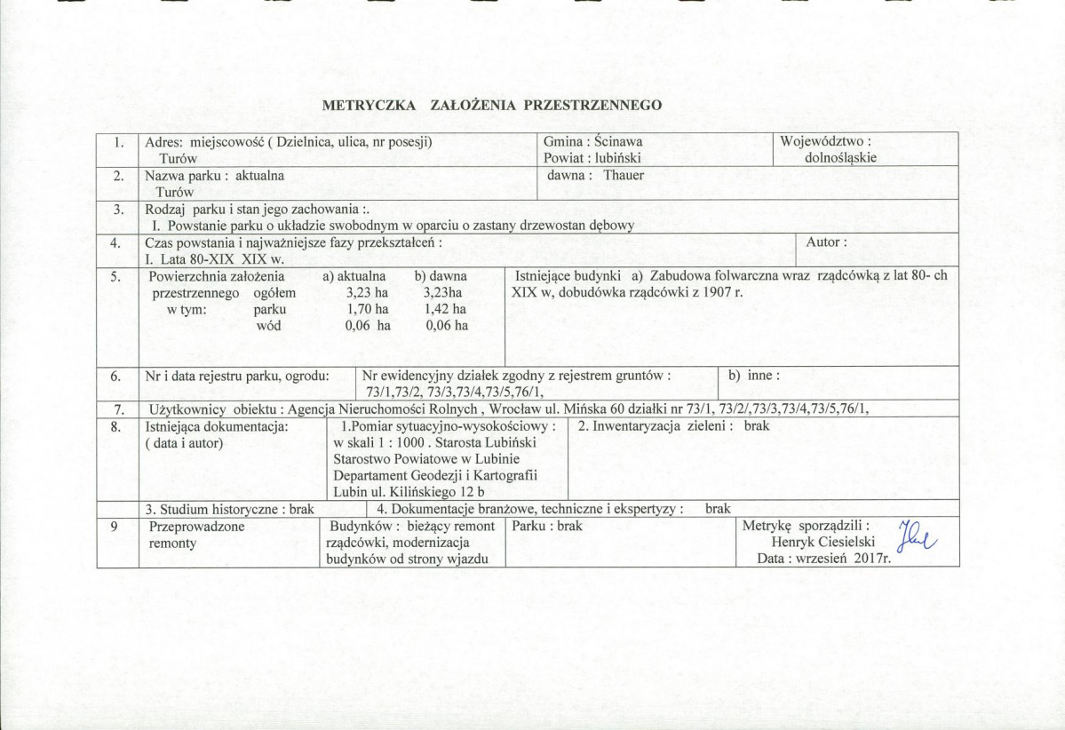 Ewidencja parkowa, skan nr 2