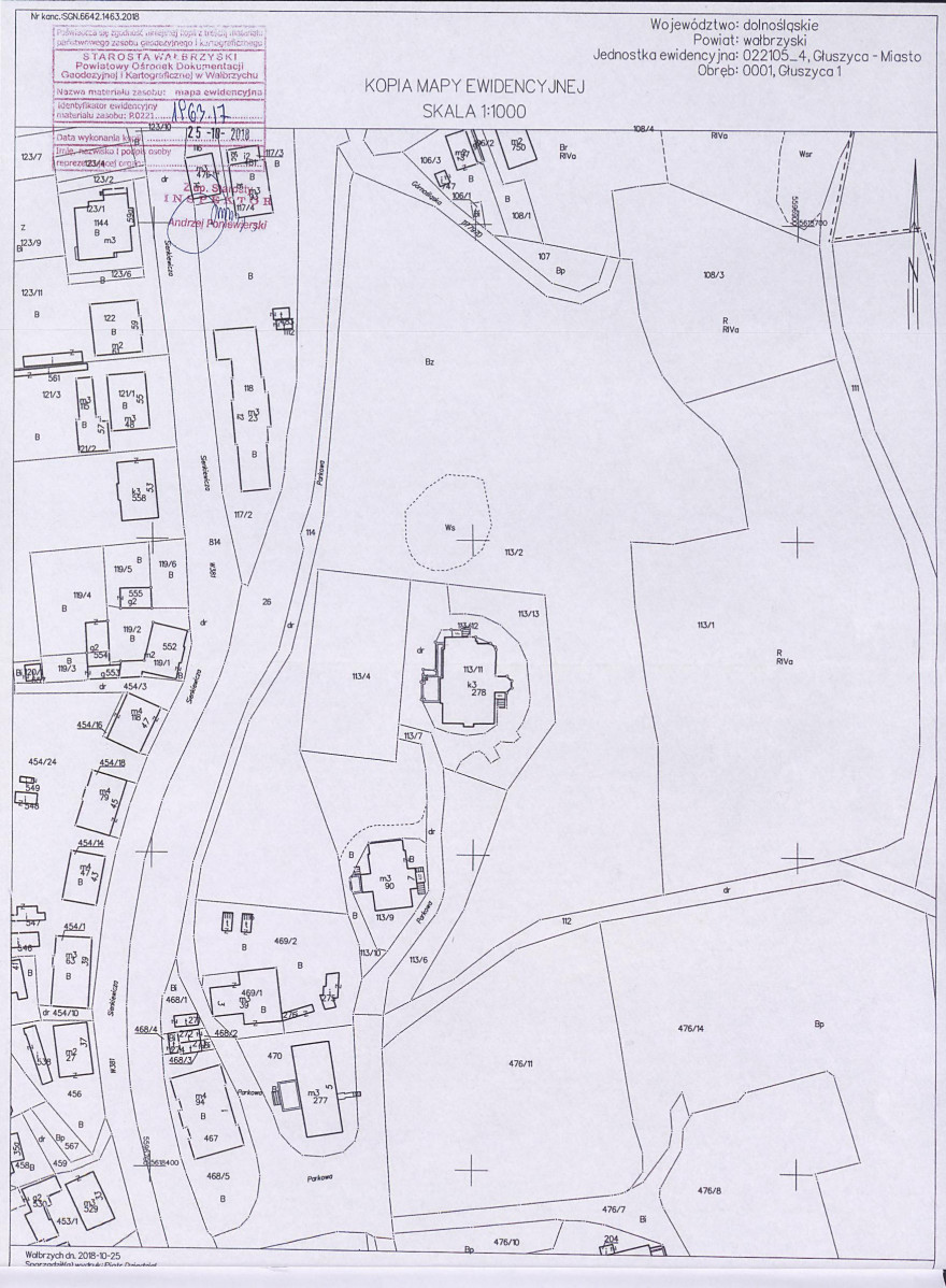 Ewidencja parkowa, skan nr 52