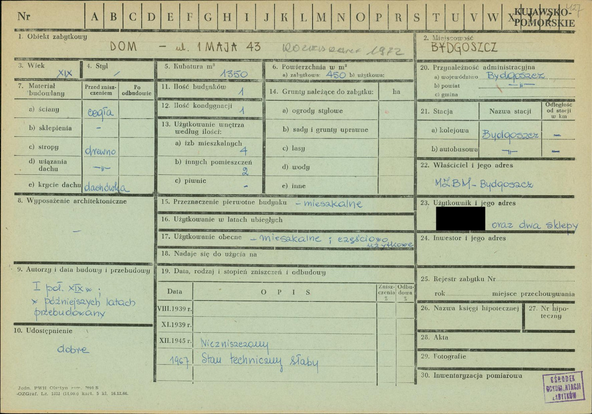 KZ - Karta zielona, skan nr 1