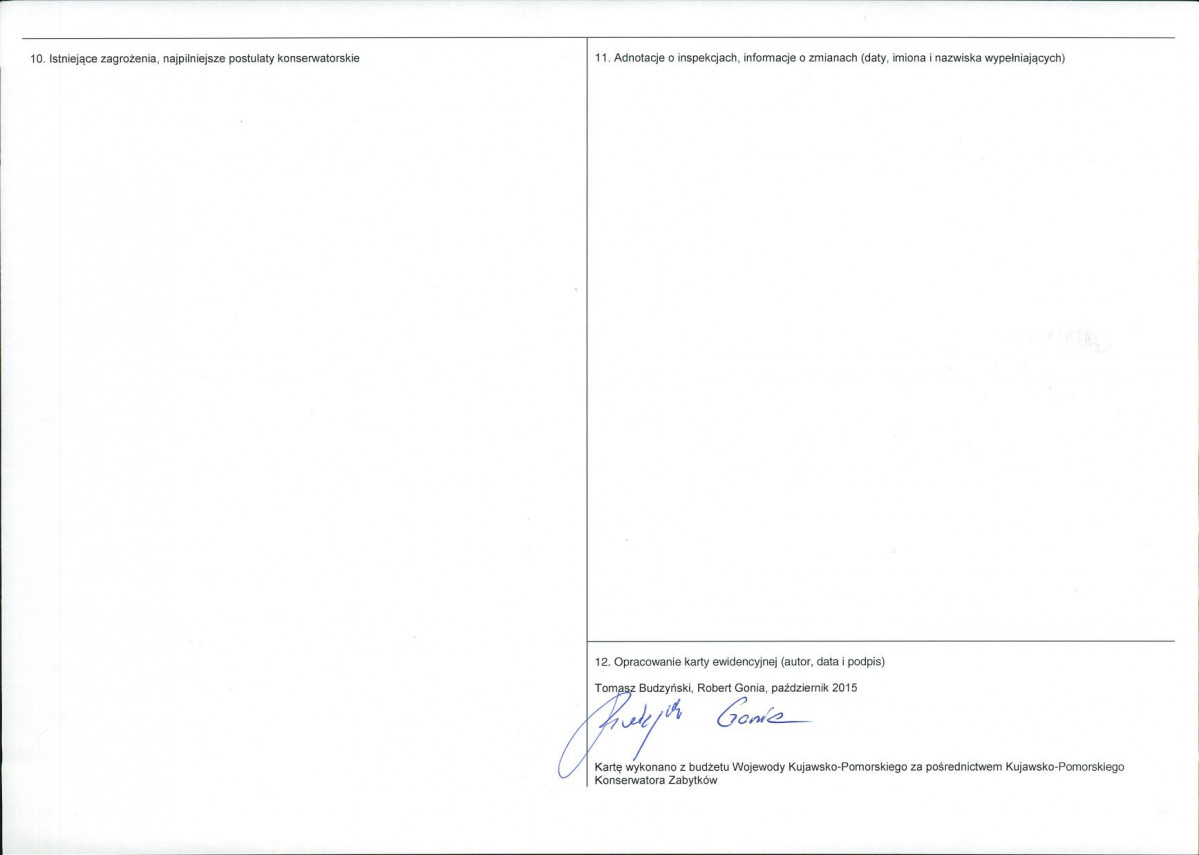 KEZN - Karta obiektu niewpisanego do rejestru, skan nr 2