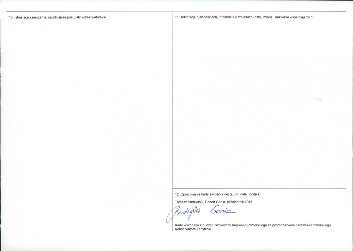 KEZN - Karta obiektu niewpisanego do rejestru, skan nr 2