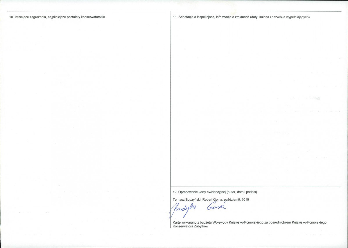 KEZN - Karta obiektu niewpisanego do rejestru, skan nr 2