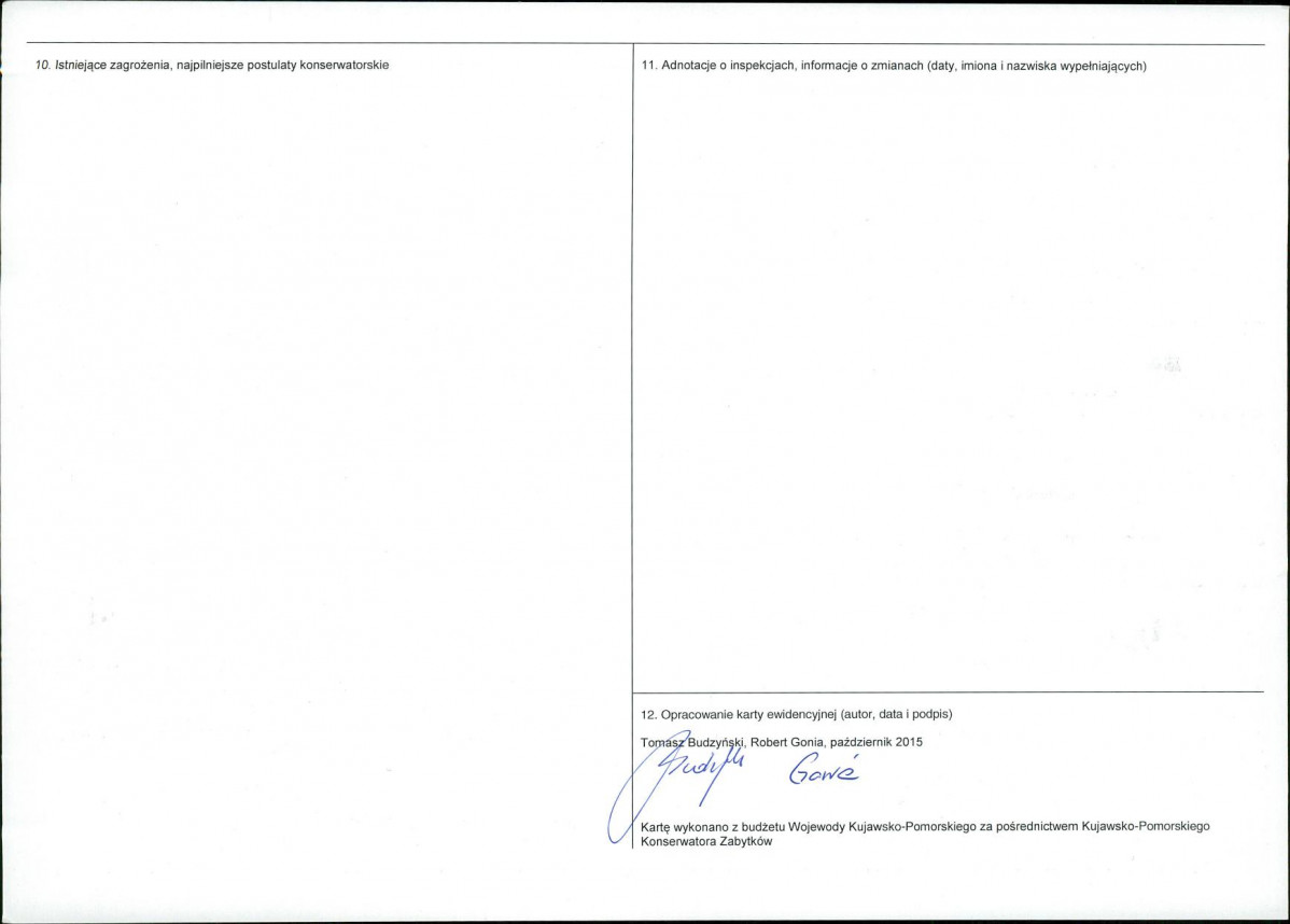 KEZN - Karta obiektu niewpisanego do rejestru, skan nr 2