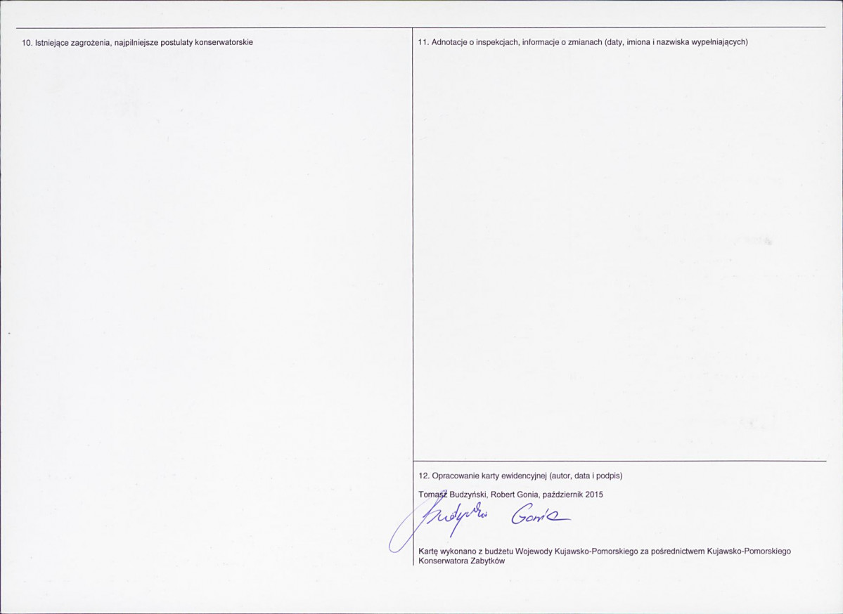 KEZN - Karta obiektu niewpisanego do rejestru, skan nr 2