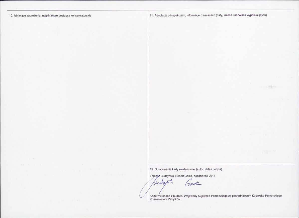 KEZN - Karta obiektu niewpisanego do rejestru, skan nr 2