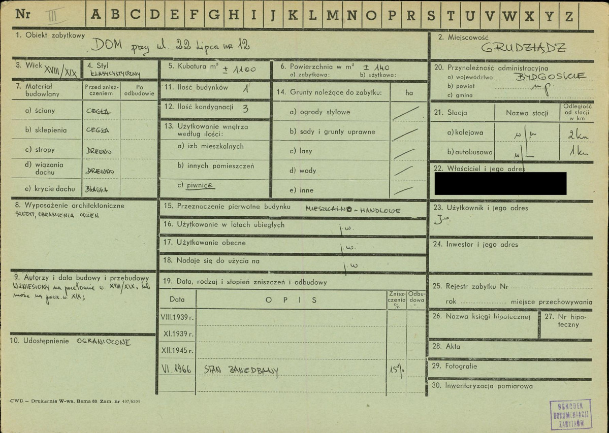 KZ - Karta zielona, skan nr 1