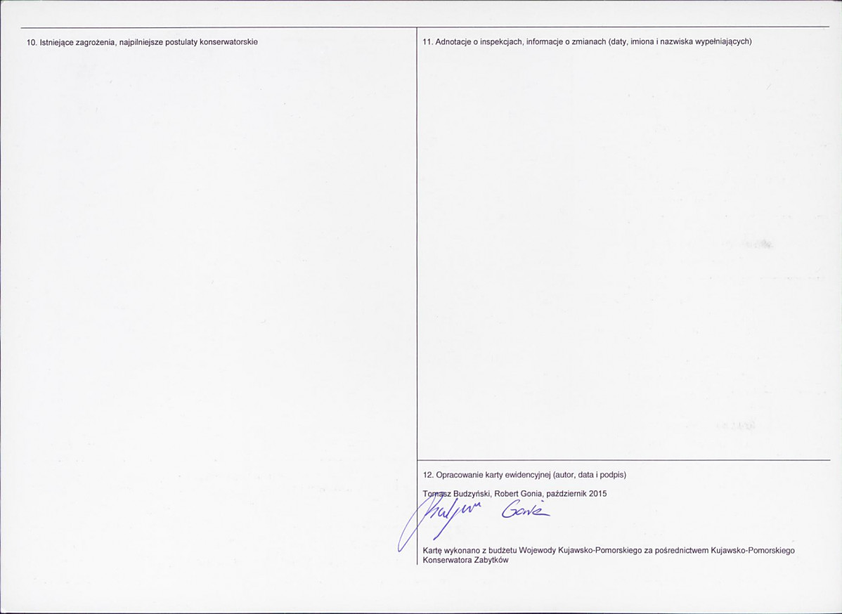 KEZN - Karta obiektu niewpisanego do rejestru, skan nr 2