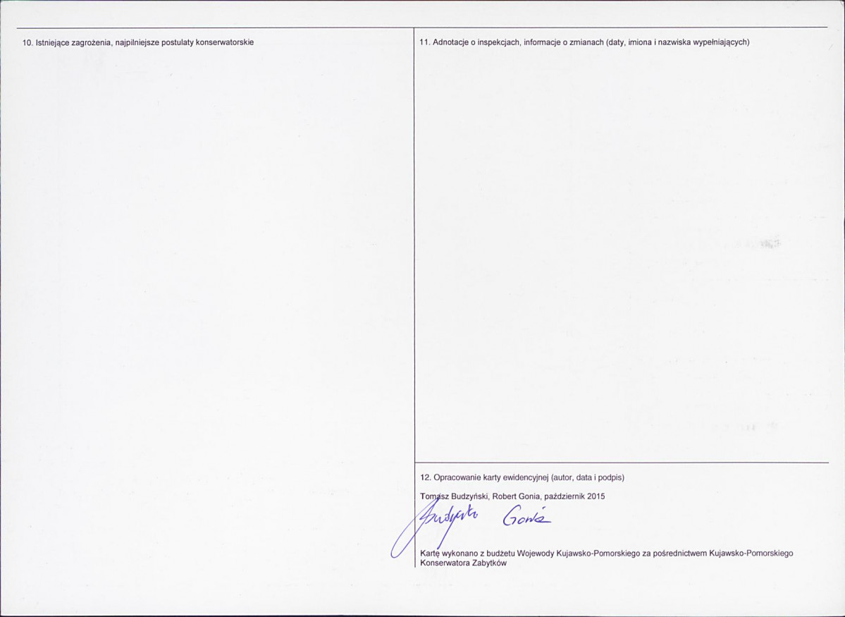 KEZN - Karta obiektu niewpisanego do rejestru, skan nr 2