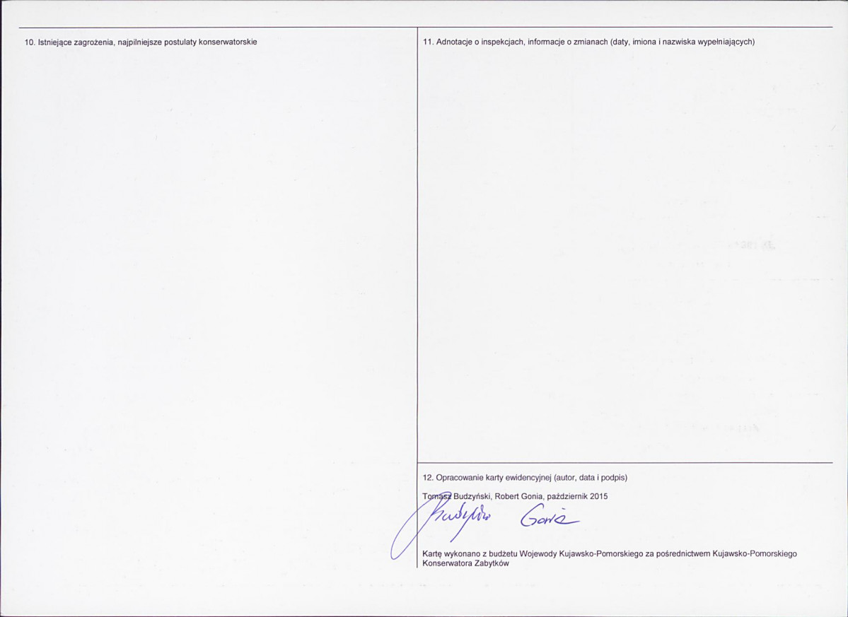 KEZN - Karta obiektu niewpisanego do rejestru, skan nr 2