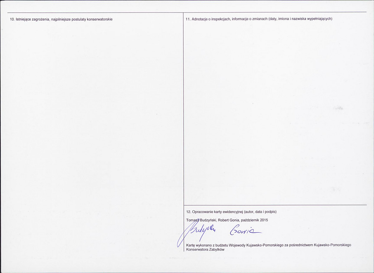KEZN - Karta obiektu niewpisanego do rejestru, skan nr 2