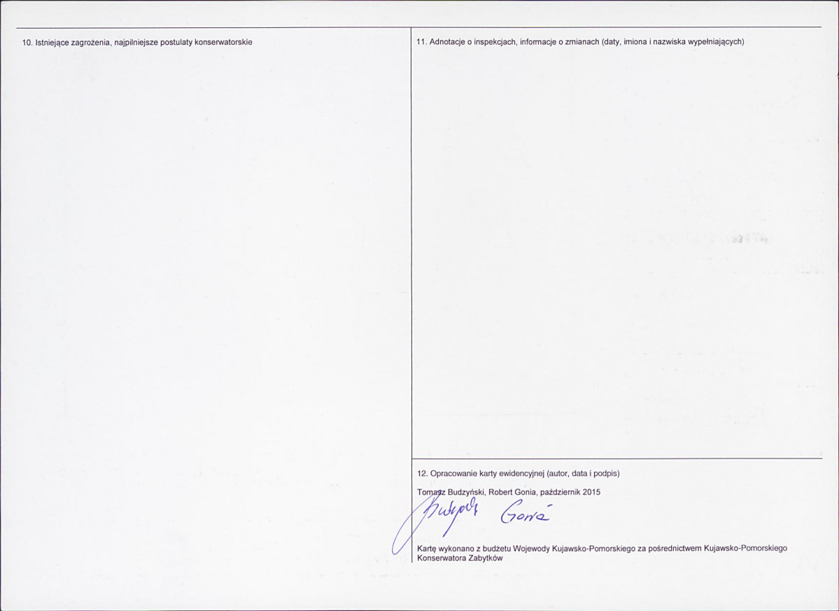 KEZN - Karta obiektu niewpisanego do rejestru, skan nr 2