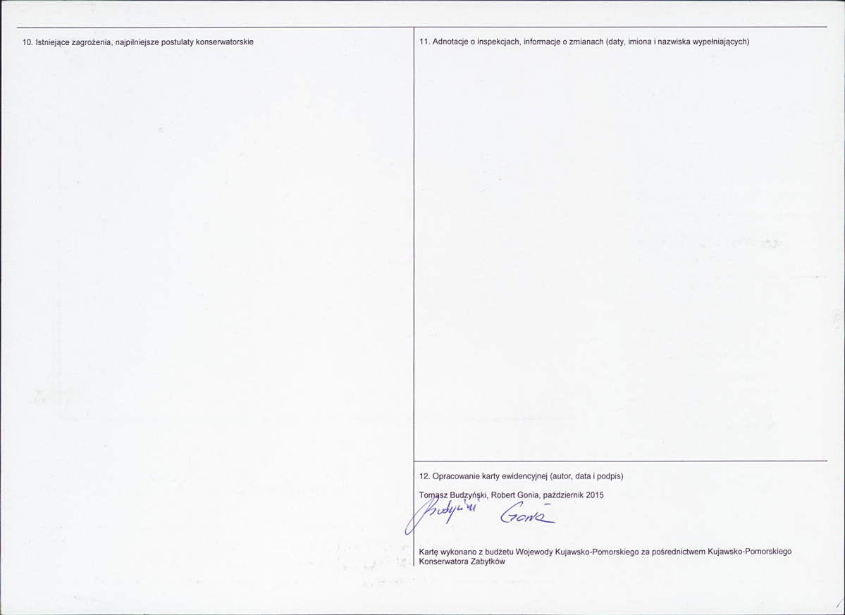 KEZN - Karta obiektu niewpisanego do rejestru, skan nr 2