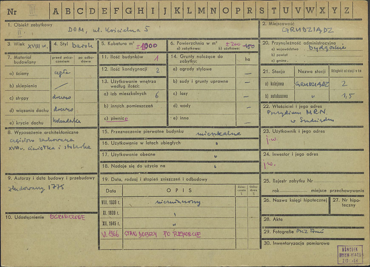 KZ - Karta zielona, skan nr 1
