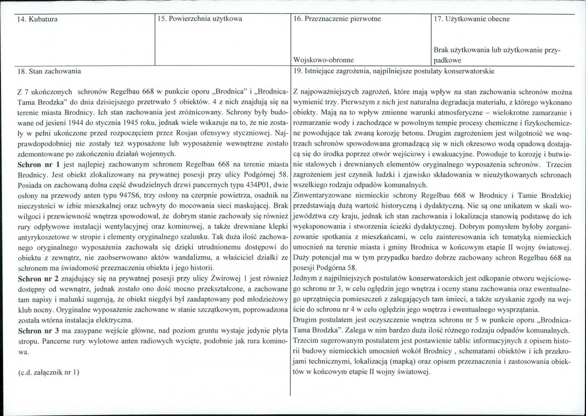 KEZN - Karta obiektu niewpisanego do rejestru, skan nr 3