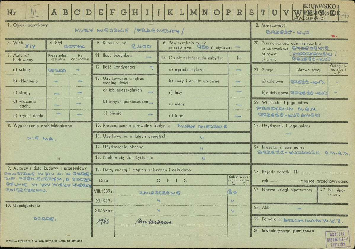 KZ - Karta zielona, skan nr 1