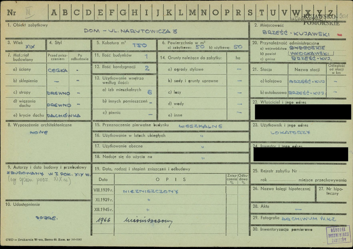 KZ - Karta zielona, skan nr 1