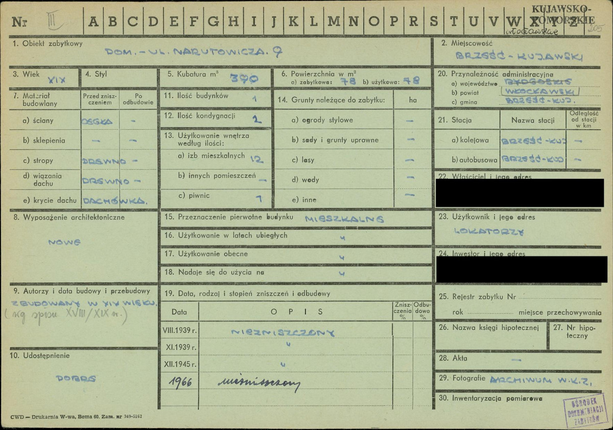 KZ - Karta zielona, skan nr 1