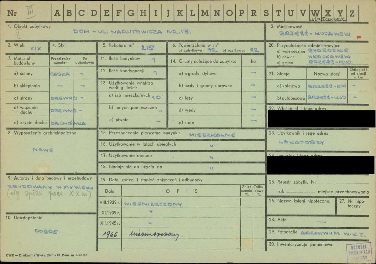 KZ - Karta zielona, skan nr 1