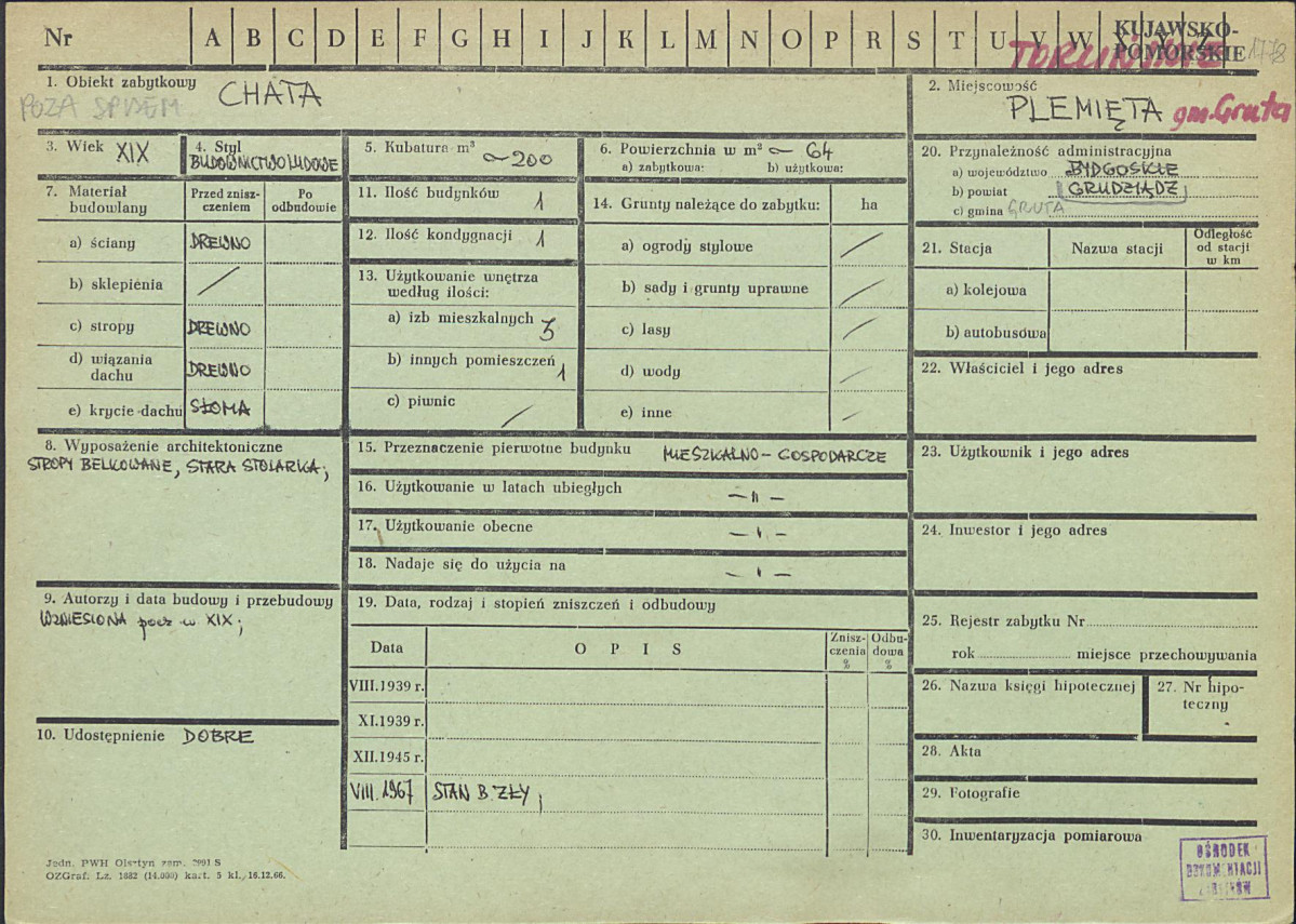 KZ - Karta zielona, skan nr 1