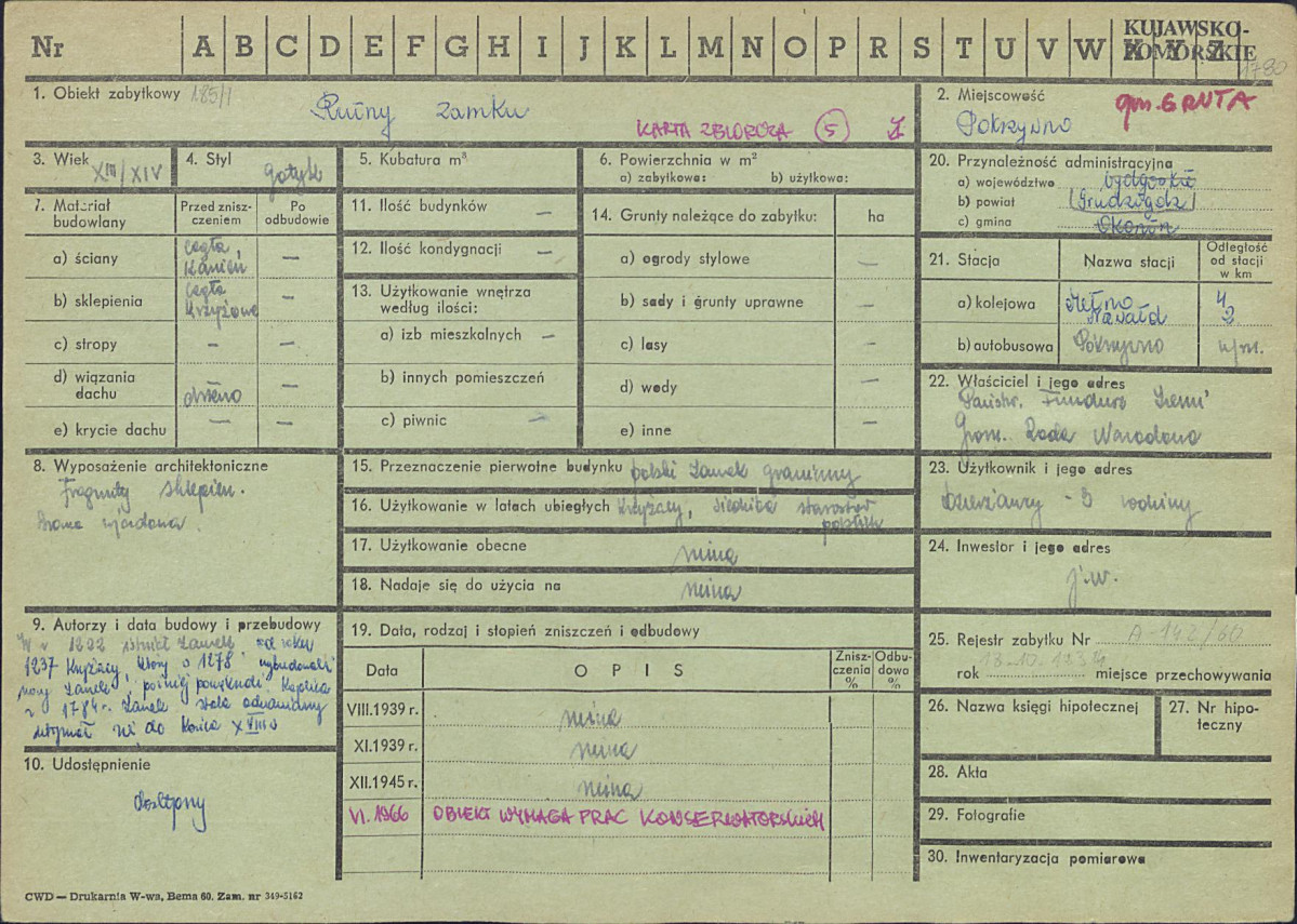 KZ - Karta zielona, skan nr 1