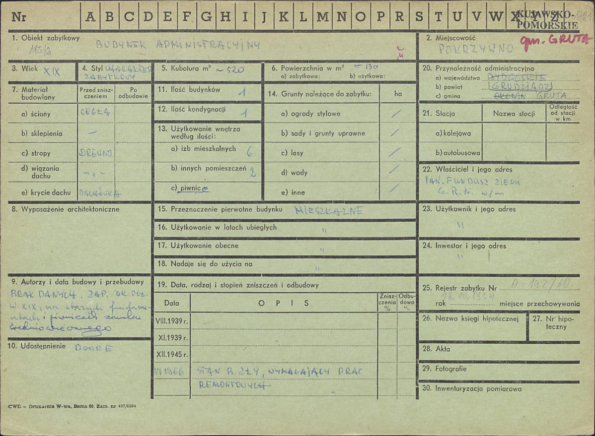 KZ - Karta zielona, skan nr 1