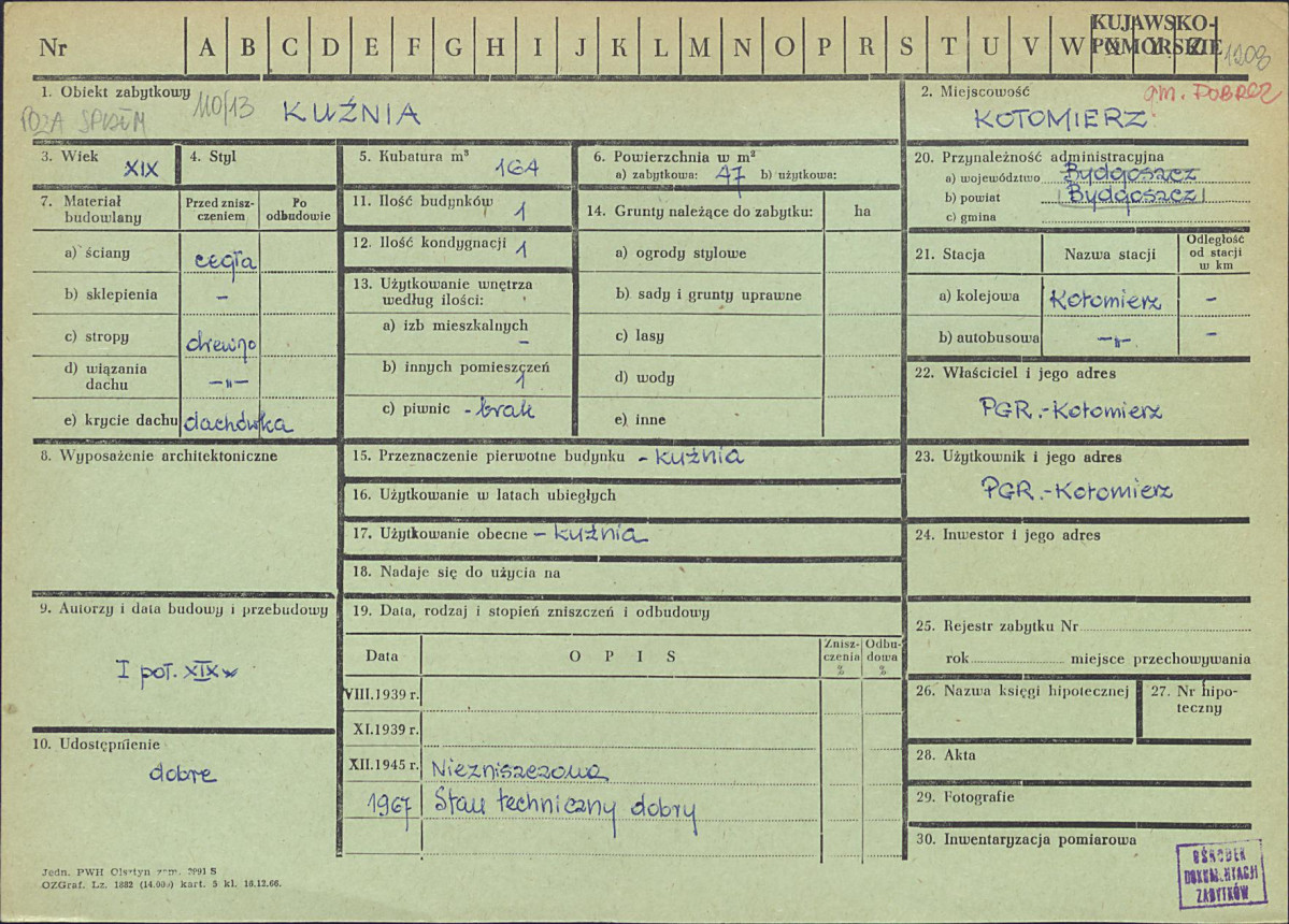 KZ - Karta zielona, skan nr 1