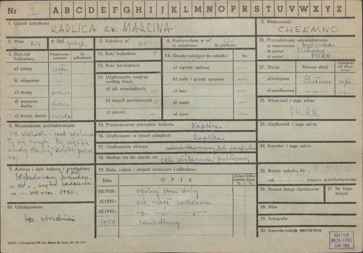 KZ - Karta zielona, skan nr 1