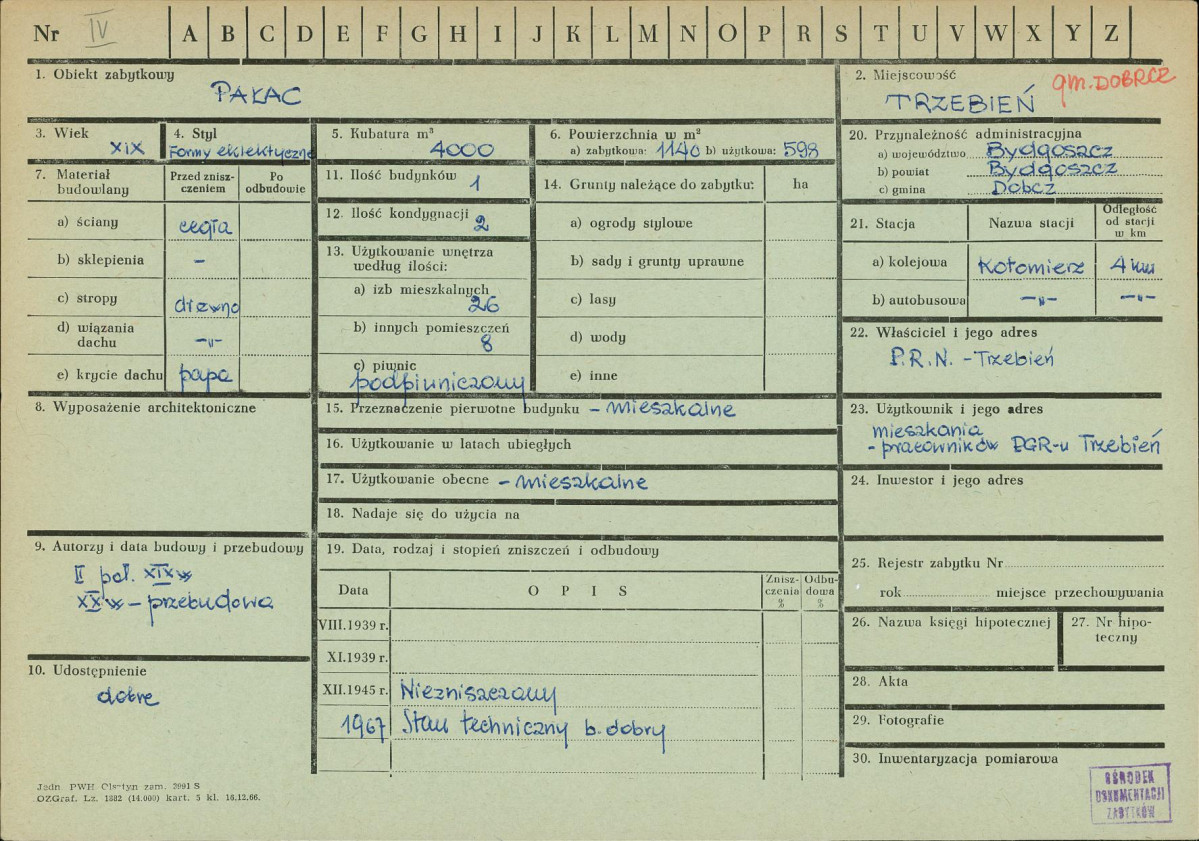 KZ - Karta zielona, skan nr 1
