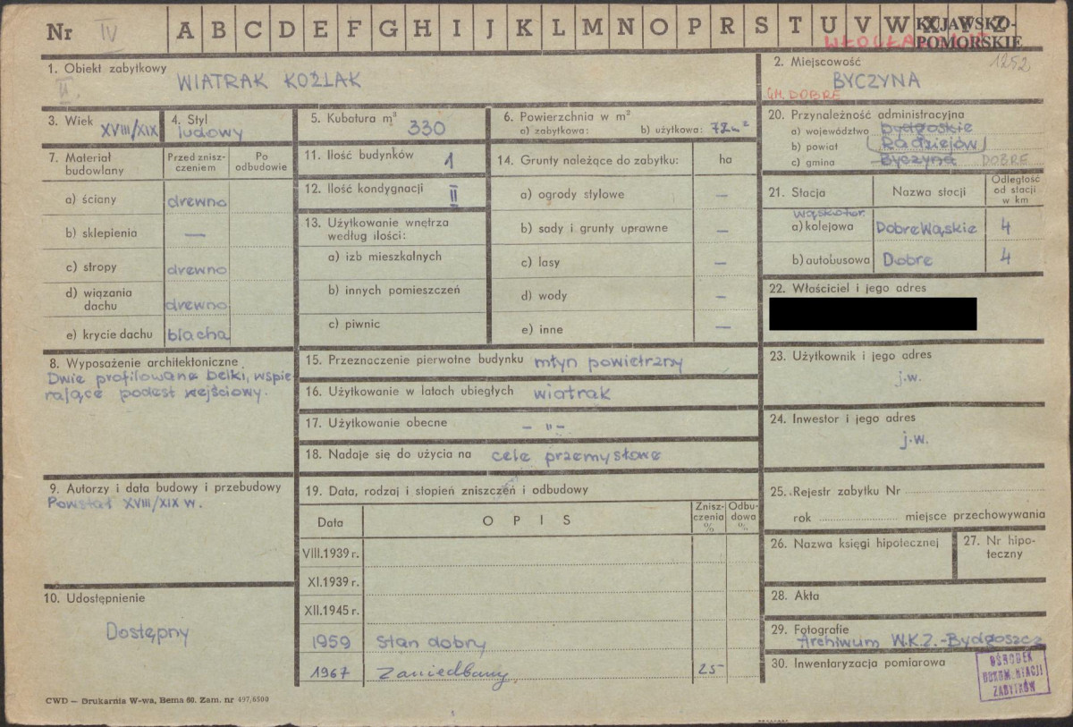 KZ - Karta zielona, skan nr 1