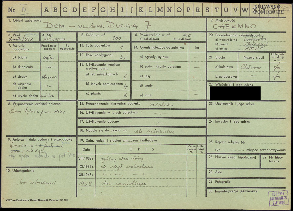 KZ - Karta zielona, skan nr 1