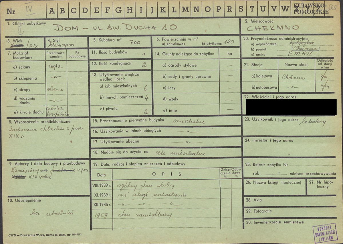 KZ - Karta zielona, skan nr 1