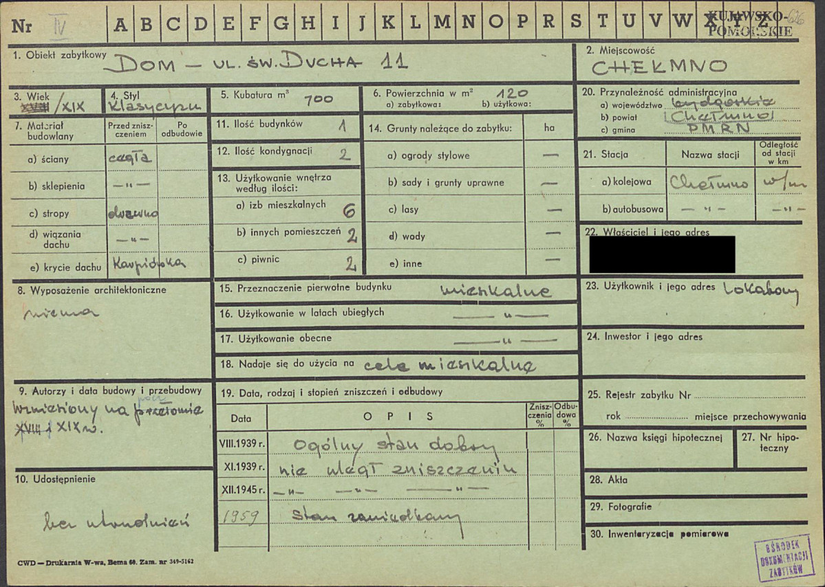 KZ - Karta zielona, skan nr 1