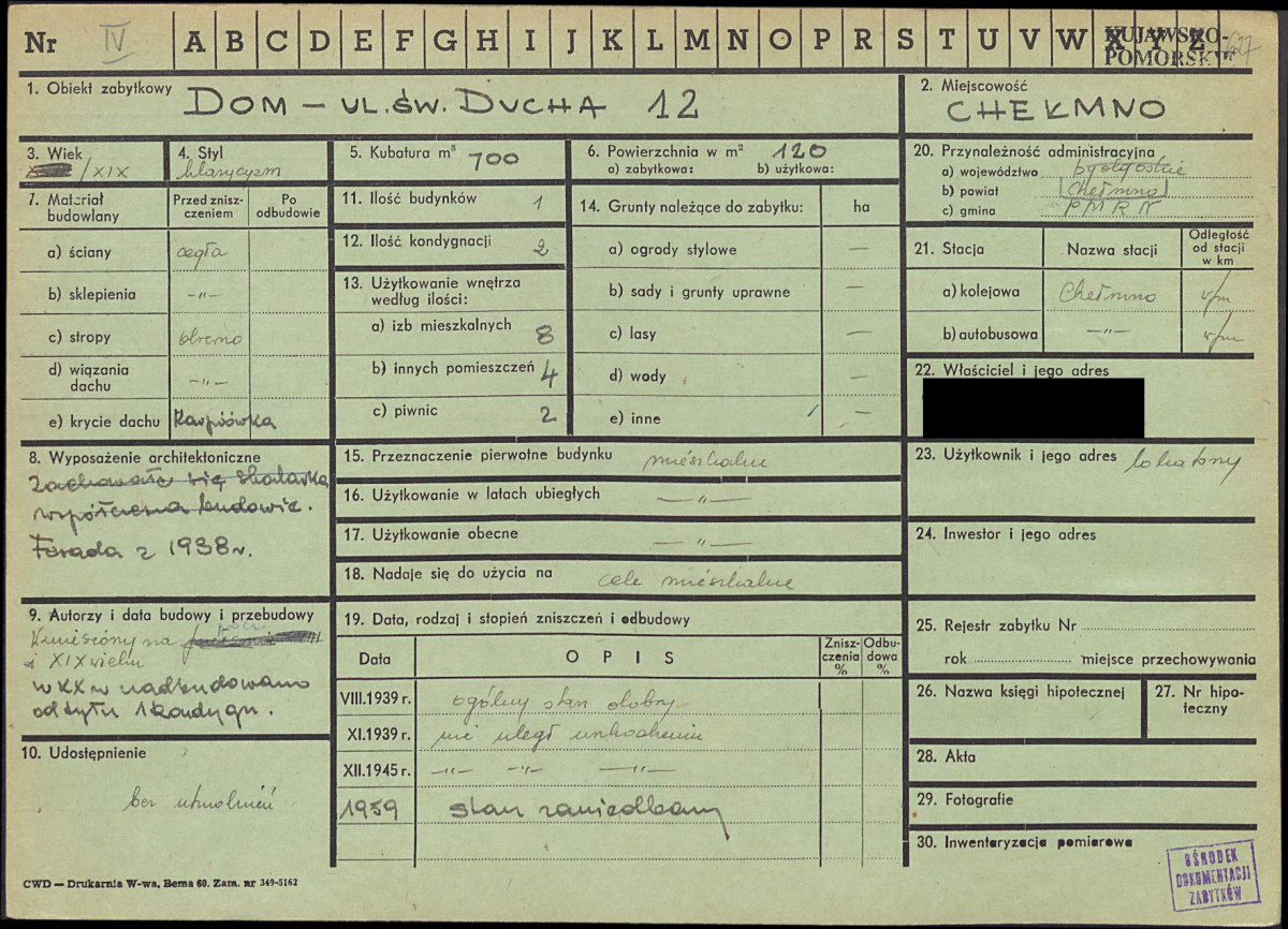 KZ - Karta zielona, skan nr 1