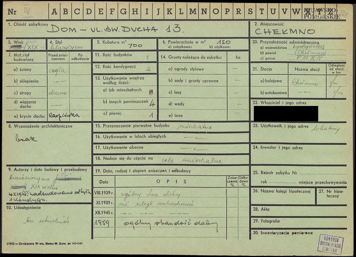 KZ - Karta zielona, skan nr 1
