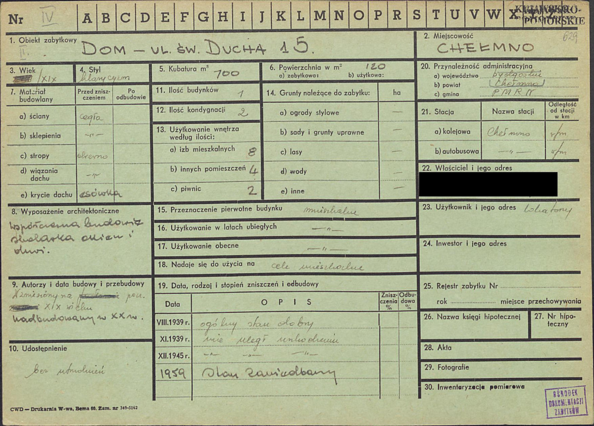 KZ - Karta zielona, skan nr 1