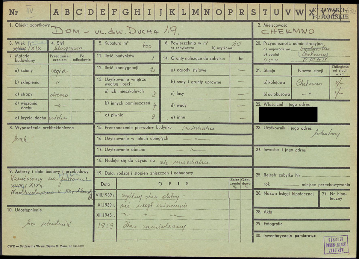 KZ - Karta zielona, skan nr 1