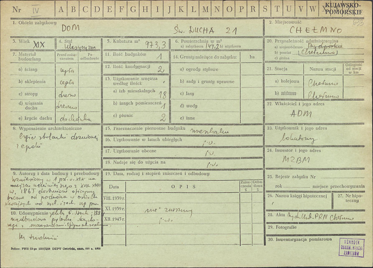 KZ - Karta zielona, skan nr 1