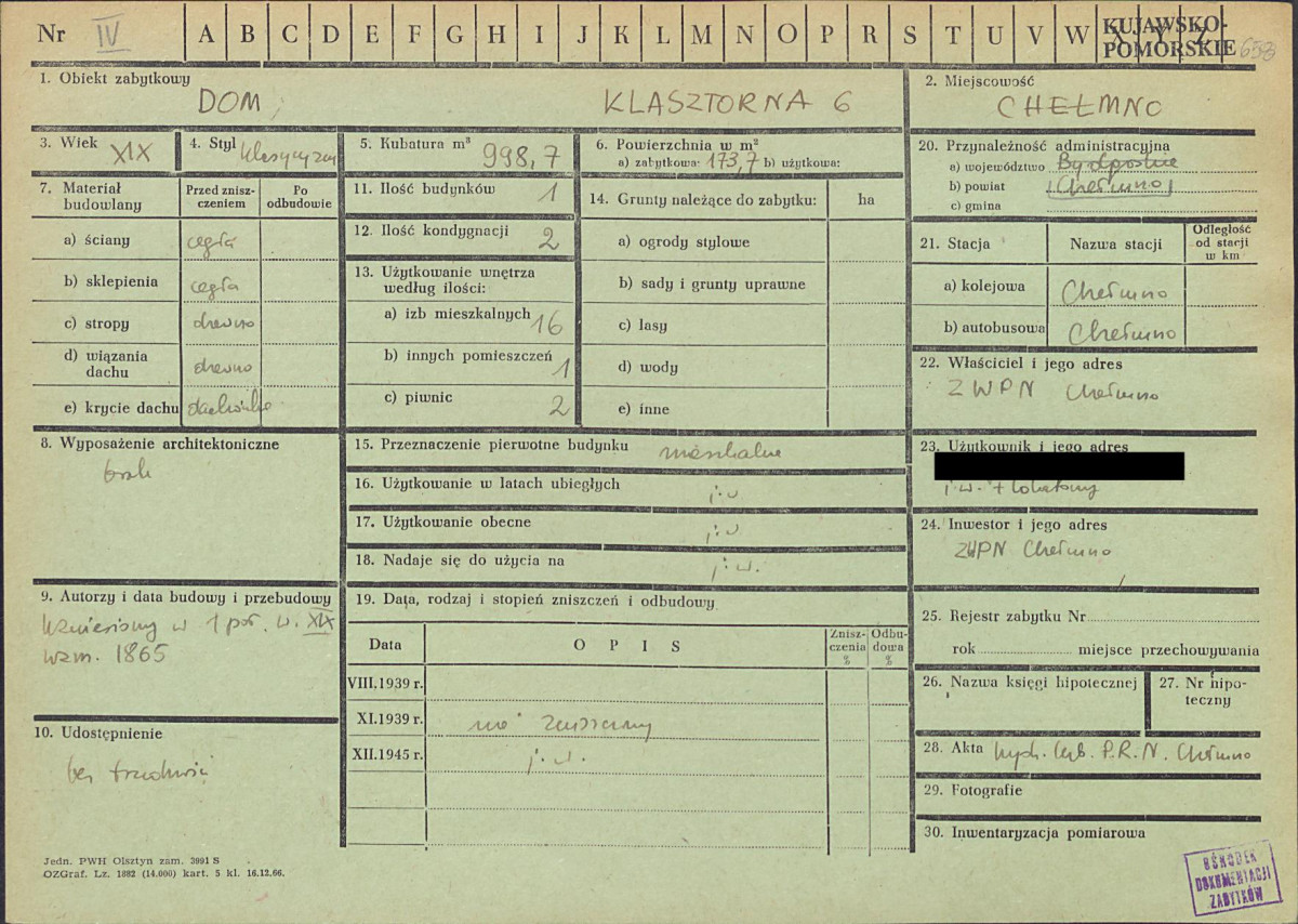 KZ - Karta zielona, skan nr 1