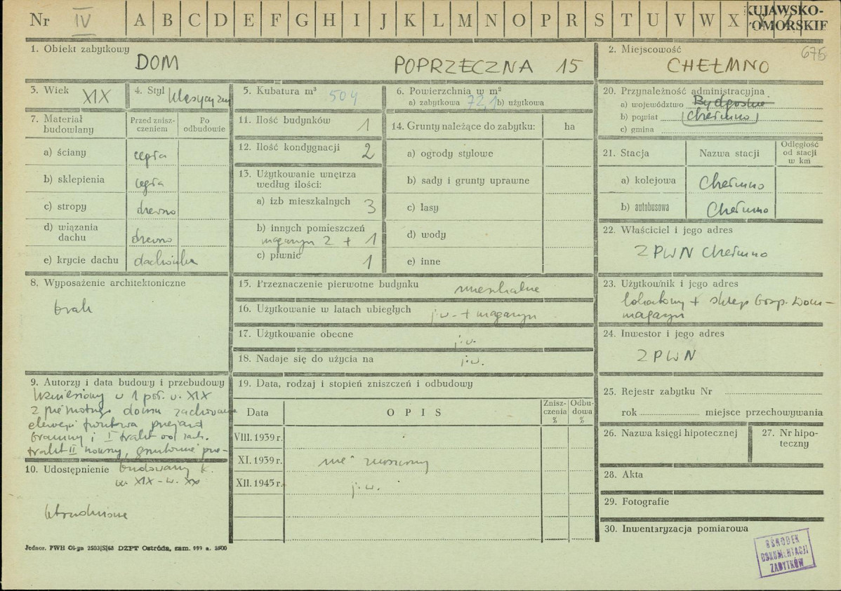 KZ - Karta zielona, skan nr 1