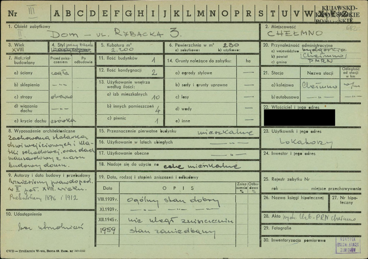 KZ - Karta zielona, skan nr 1