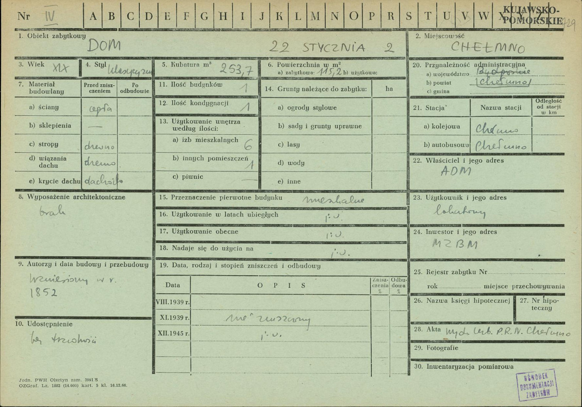 KZ - Karta zielona, skan nr 1