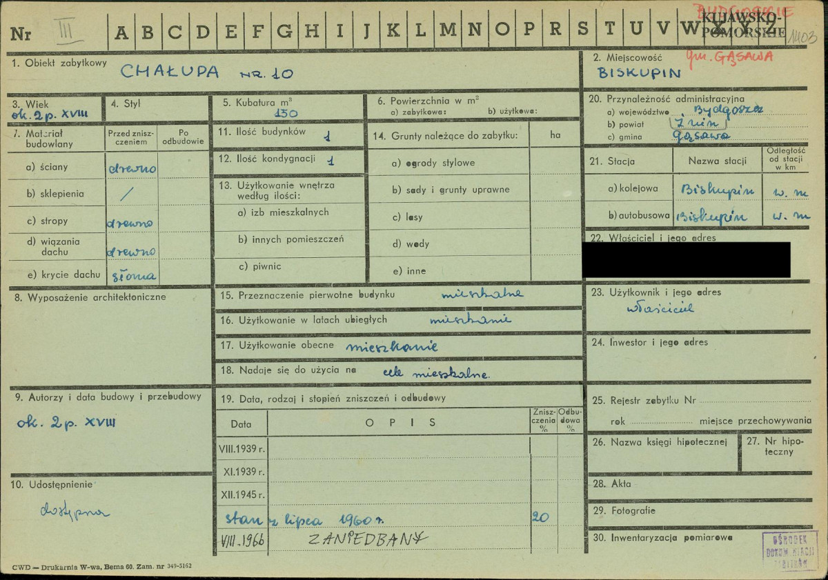 KZ - Karta zielona, skan nr 1