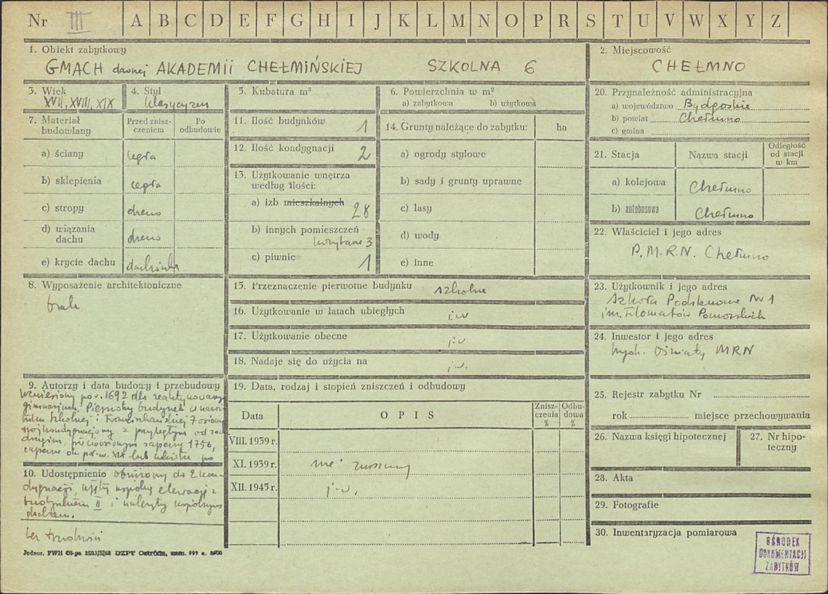KZ - Karta zielona, skan nr 1