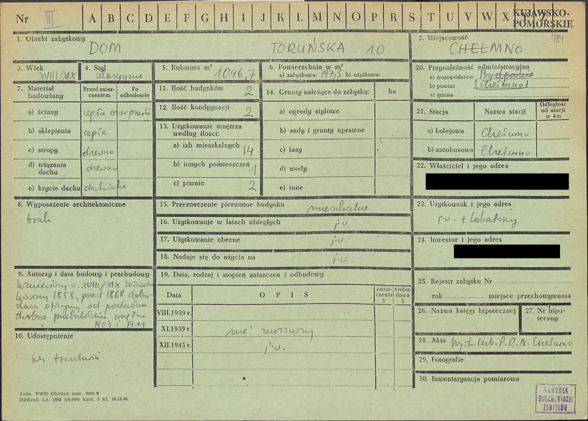 KZ - Karta zielona, skan nr 1