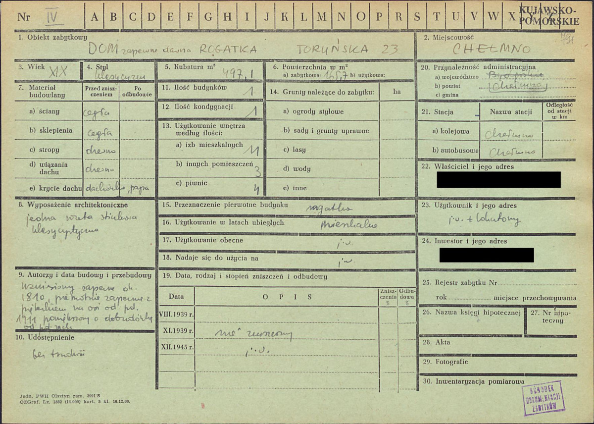 KZ - Karta zielona, skan nr 1