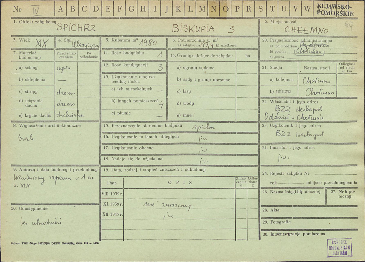 KZ - Karta zielona, skan nr 1
