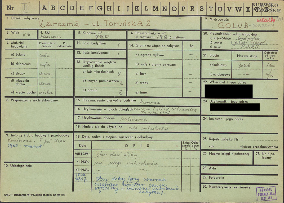 KZ - Karta zielona, skan nr 1