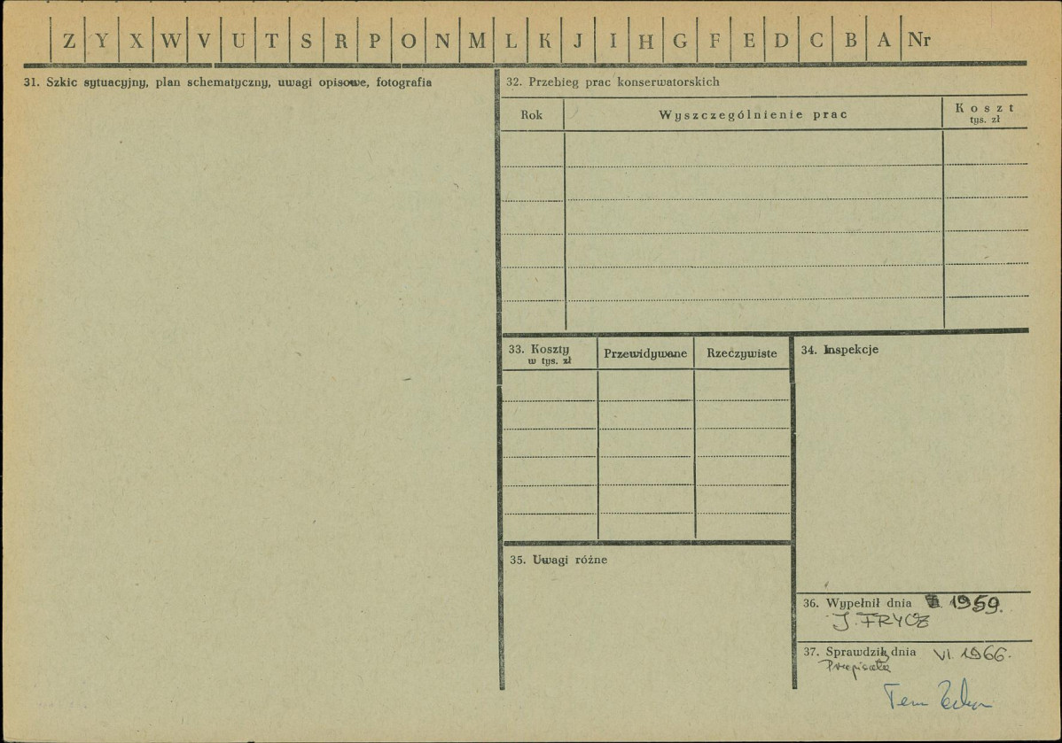 KZ - Karta zielona, skan nr 2