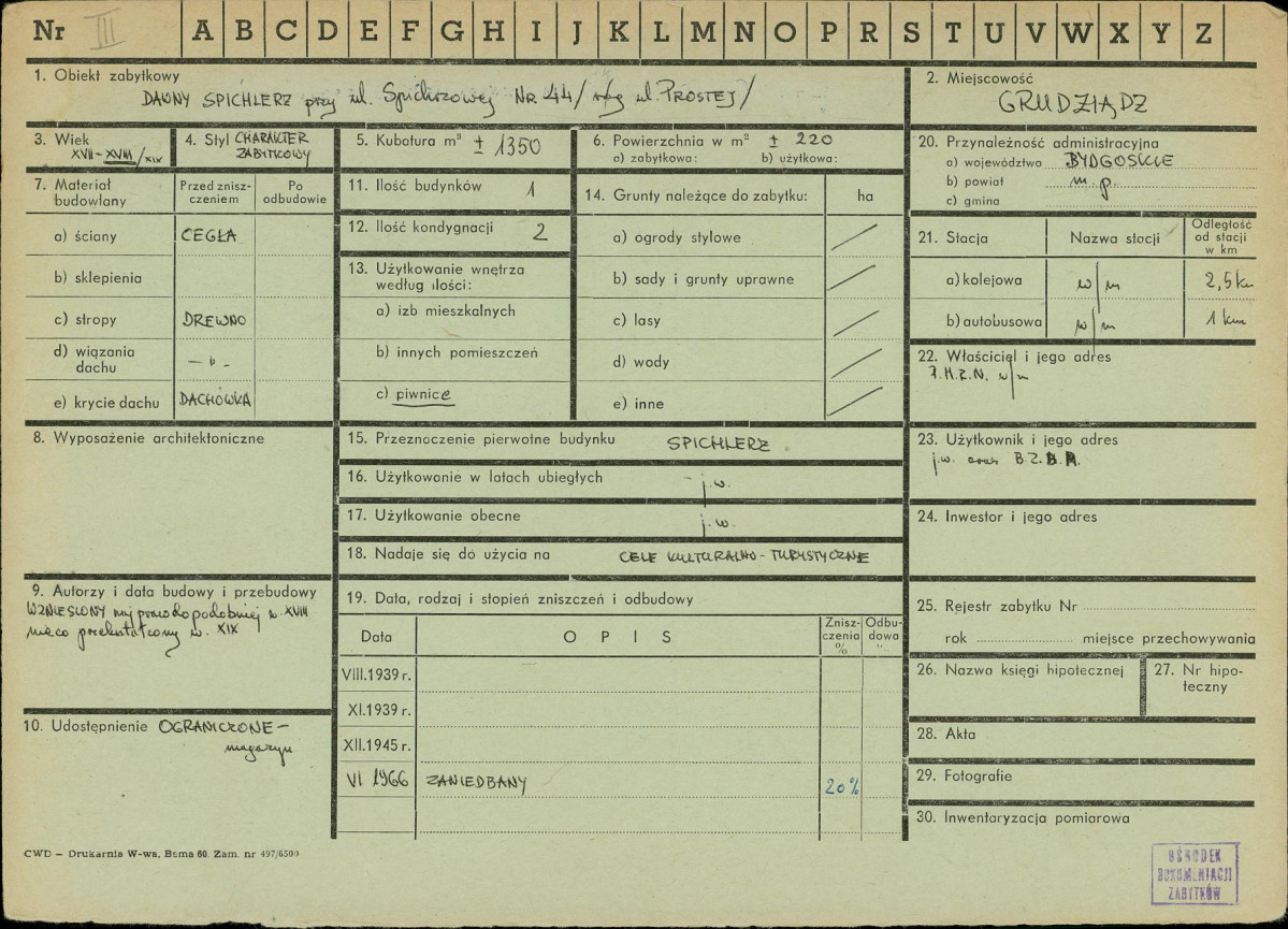 KZ - Karta zielona, skan nr 1